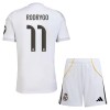 Camisola + Calções Real Madrid Rodrygo 11 Criança Equipamento 1ª 2025-26